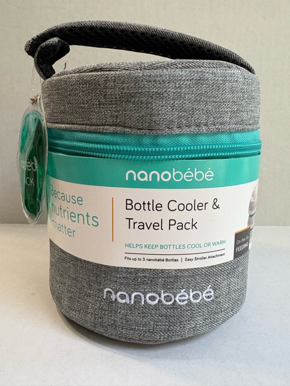 Nanobebe Bottle Cooler & Travel Pack, Ice Pack Included-NEW Breastmilk Forumal
